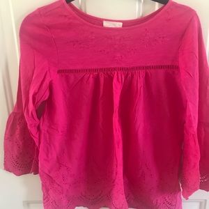 Women’s long sleeve peasant top